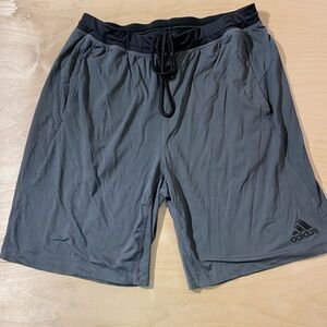 adidas Men's Athletic Shorts - Gray and Black